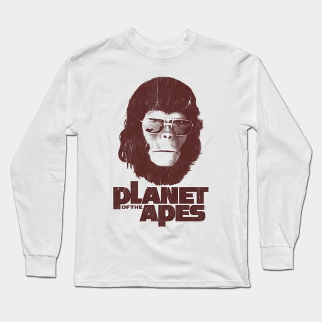 Cornelius - Planet Of The Apes Long Sleeve T-Shirt by Unfluid